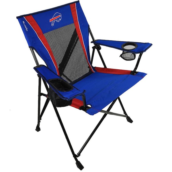 ITOPFOX Premium Pro Football Buffalo Bills Blue and Red Polyester Camping Chair with Cup Holder HDPH003OT282 The Home Depot