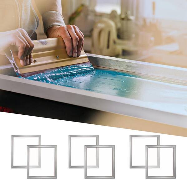 SKYSHALO Screen Printing Kit, 6-Pieces Aluminum Silk Screen
