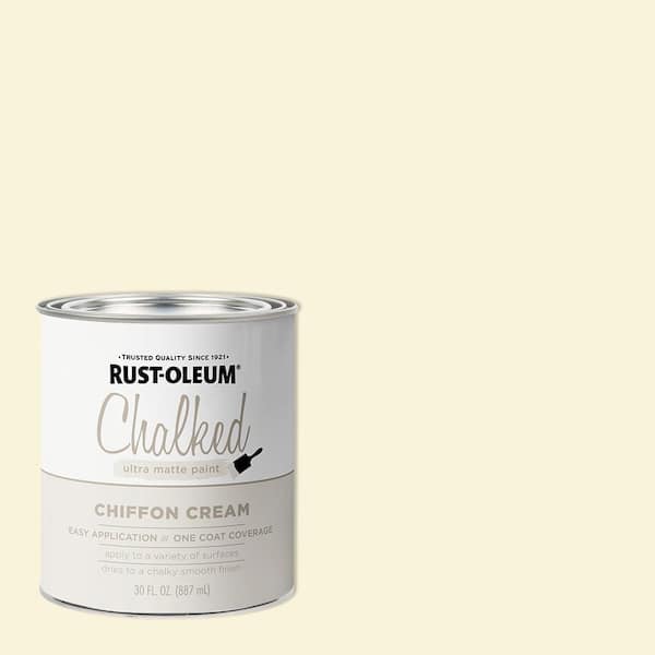 Rust-Oleum 30 oz. Chalked Chiffon Cream Ultra Matte Interior Paint (2 Pack)