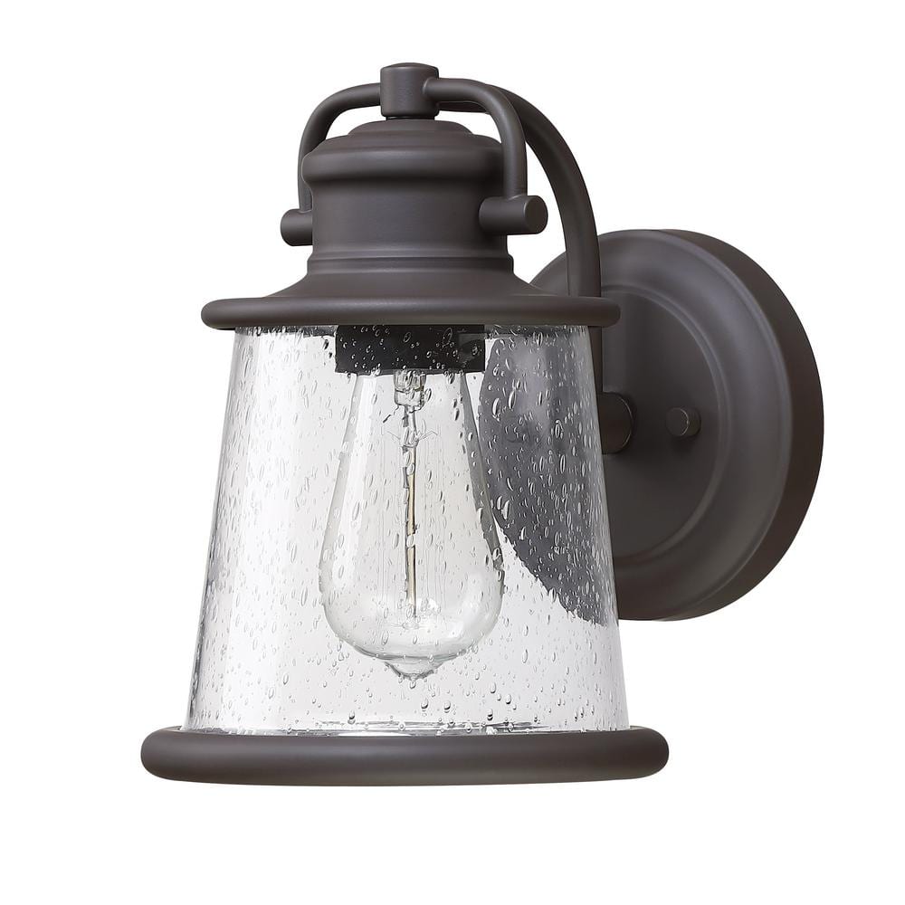 Hukoro Martin 1-Light Dark Bronze Outdoor Wall Lantern
