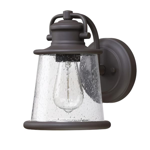 Hukoro Martin 1-Light Dark Bronze Outdoor Wall Lantern Sconce