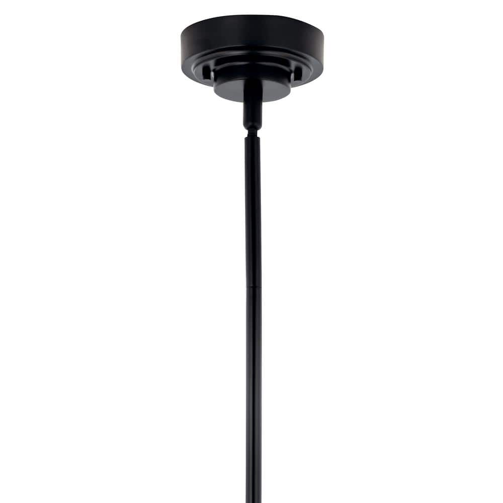 Sycara Black and Clear Crystal 6-Light LED Chandelier