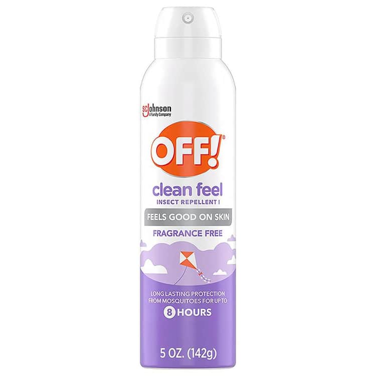 OFF! Clean Feel Picaridin Mosquito Repellent, Everyday Aerosol Bug Spray, Insect Repellent 5 oz.