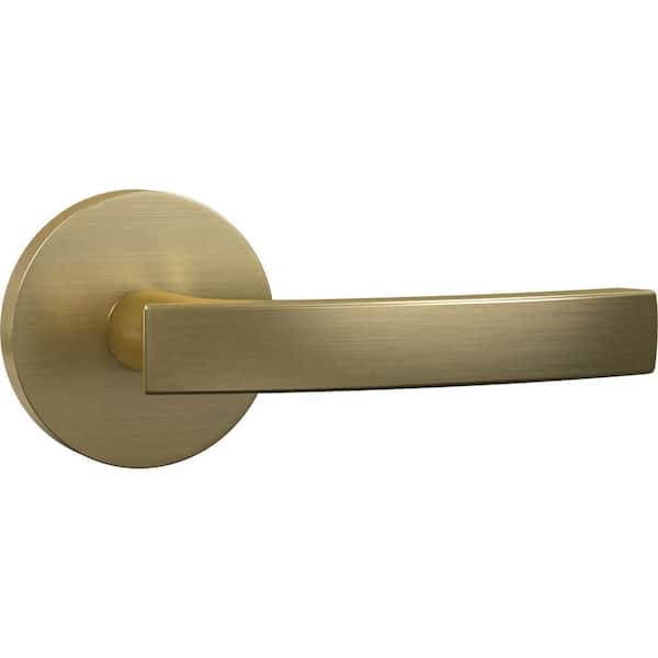 DELANEY HARDWARE Bravura Solid Brass Satin Brass Passage Hall/Closet Door Knob
