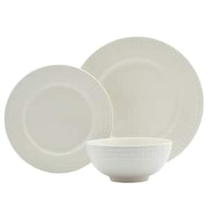 12-Piece Bloom Off-White Porcelain Dinnerware Set (Service for 4)