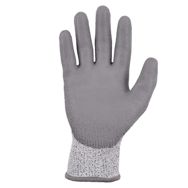 Ergodyne ProFlex 7030 Extra Large Gray PU Coated Cut-Resistant Gloves (12-Pairs)