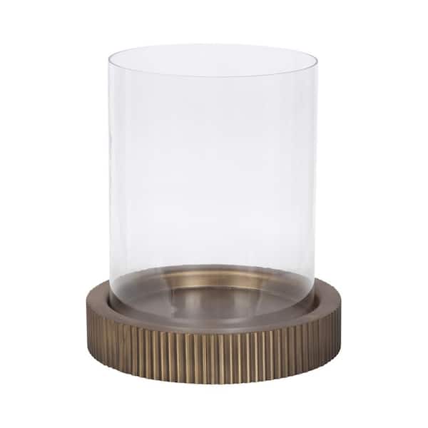 Rooks Gold Metal Candle Holder