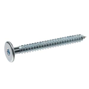 7 mm x 50 mm Zinc-Plated Flat Head Connecting Screw (4-Pack)