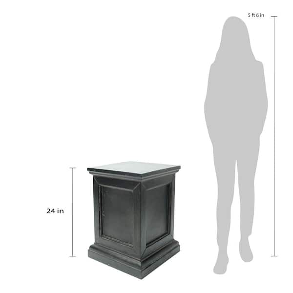 MPG 18 in. L x 18 in. W x 24 in. H Square Stand Stone in MPG 18 in. L x 18 in. W x 24 in. H Square Stand Stone in