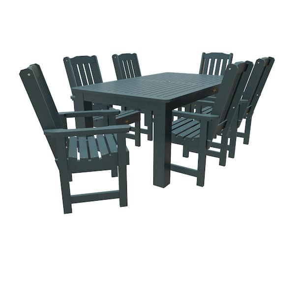 Highwood Springville 7-Pieces Recycled Plastic Outdoor Dining Set