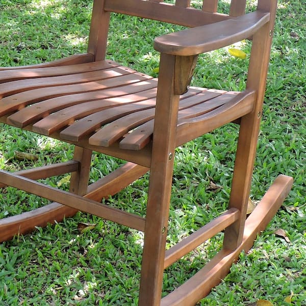 stained rocking chairs