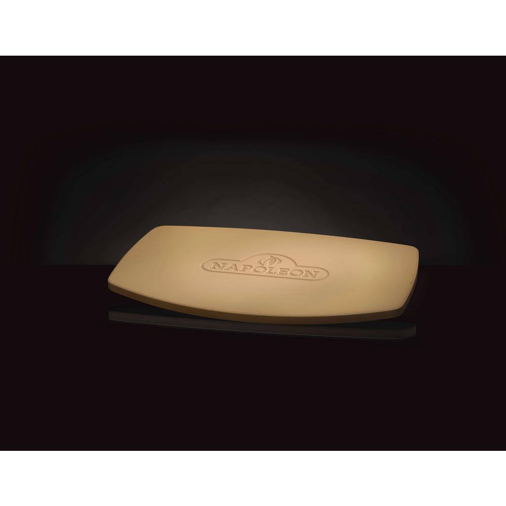 Beige Ceramic Rectangular Pizza Baking Stone