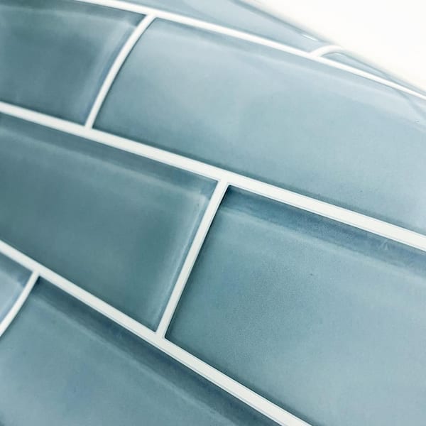 Blue Seaglass 10.5 in. x 10.5 in. Vinyl Peel and Stick Tiles (Total sq. ft. covered 2.45 sq. ft./4-Pack)