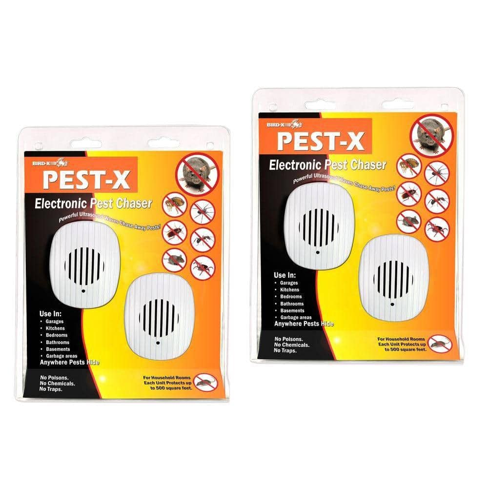 Reviews For Bird X Pest X All Pest Rodent And Insect Repeller 500 Sq Ft 1 Best Seller Commercial Technology Pest Control 4 Pack Px 110 4 The Home Depot