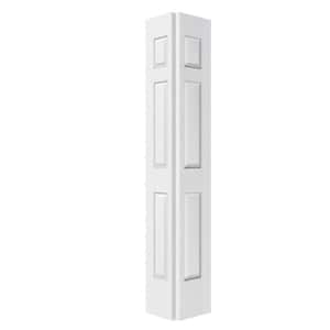 TENONER 36 in. x 80 in. 6 Panel Textured MDF White Hollow Core