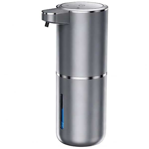 Automatic Foaming Soap Dispenser, 13.5 oz. Soap Dispenser Rechargeable with Sensor for Bathroom and Kitchen, Silver