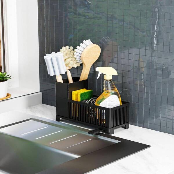 イマン　オデット　スポンジラック Esepony Plastic Sink Organizer for Kitchen Countertops, Holding