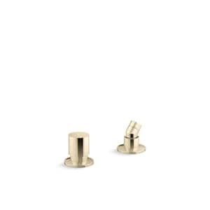 Components Deck-Mount Handshower Holder And 2-Way Diverter Valve in Vibrant French Gold