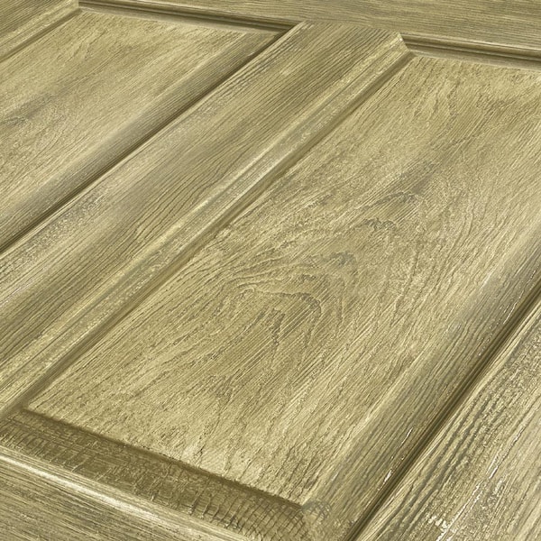 Paneled Manufactured Wood Vintage Stain Standard Door CALHOME Color: Antique Gold, Size: 36 x 80