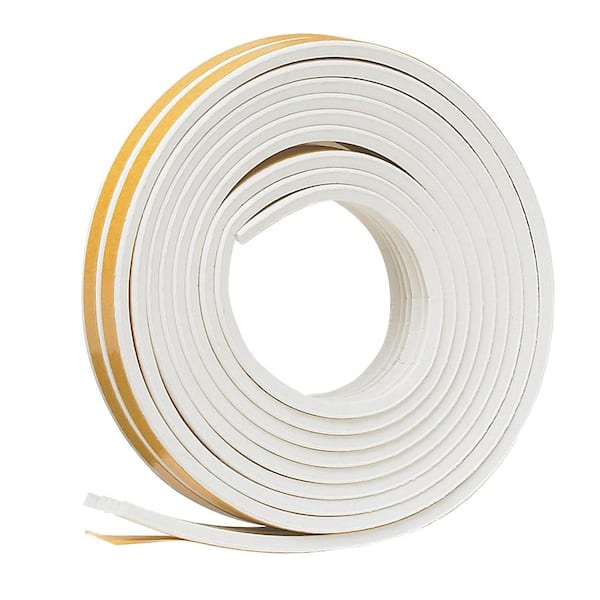Frost King 3/8 in. x 17 ft. White Ribbed EPDM Cellular Rubber Weather-Seal Tape