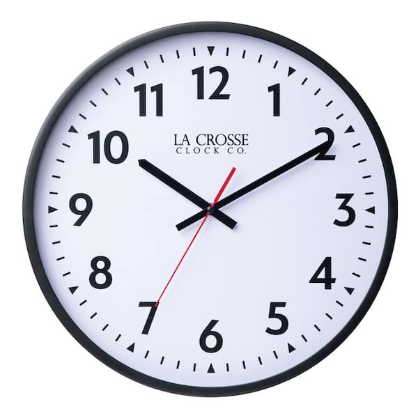 La Crosse Clock 16 in. Commercial Silent Sweep Analog Quartz Wall Clock