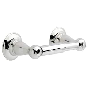 Porter Wall Mount Spring-Loaded Toilet Paper Holder Bath Hardware Accessory in Polished Chrome