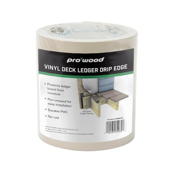 Unbranded 25 ft. Roll Vinyl Deck Ledger Drip Edge