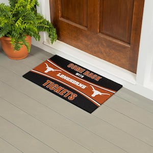 University of Texas 28 in. x 16 in. PVC "Come Back With Tickets" Trapper Door Mat