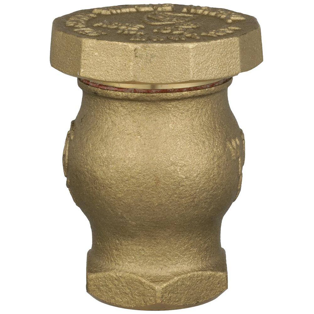 1-Inch Brass Atmospheric Vacuum Breaker for High Hazard Protection