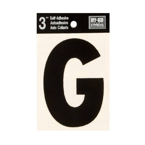 HY-KO 3 in. Vinyl Letter G