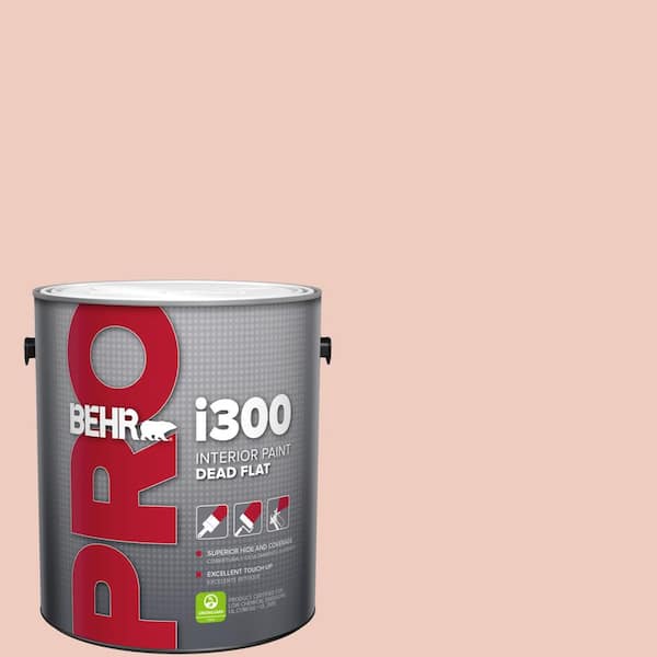 BEHR PRO 1 gal. #200E-2 Salmon Tint Dead Flat Interior Paint