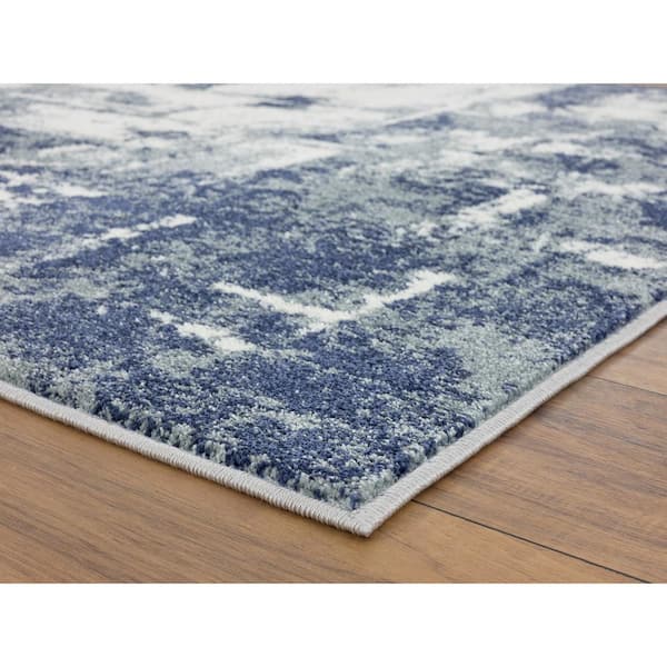 Luxe Weavers Rug Hampstead Abstract Blue 6x9 Modern Area Rug