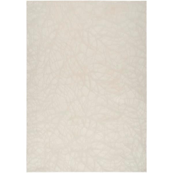 Nourison Desire Beige 6 ft. x 9 ft. Abstract Contemporary Area Rug