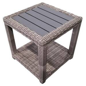 Square Wicker Outdoor Side Table