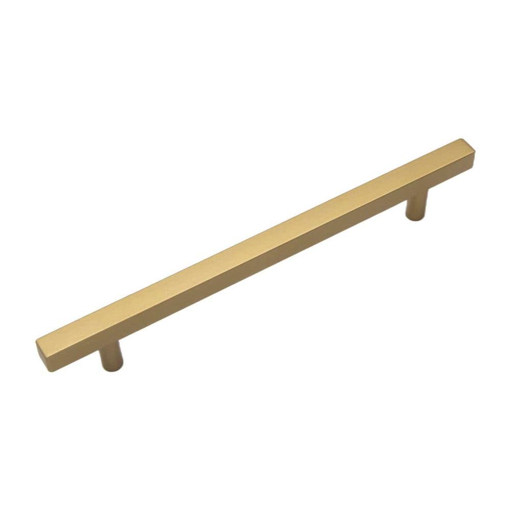Quad Collection Bar Pull - 7-9/16 in. Center to Center Brushed Golden Brass Bar Cabinet Pull price history on PriceWatchPro