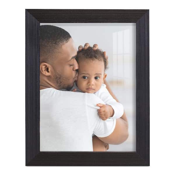 Wexford Home Grooved 6 in. x 8 in. Black Picture Frame WF101E - The ...
