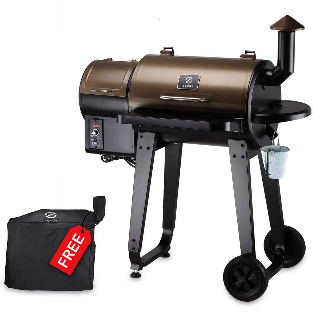 Z GRILLS 450 sq. in. 6-in-1 BBQ Pellet 