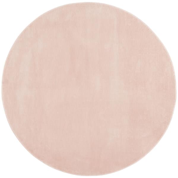 SAFAVIEH Revive Pink 7 ft. x 7 ft. Solid Round Area Rug