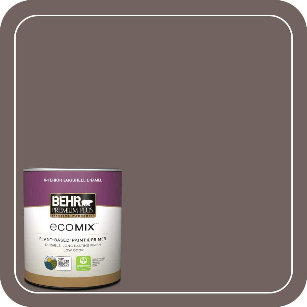1 qt. #N140-6 Wright Brown Eggshell Enamel EcoMix Plant-Based Interior Paint & Primer price history on PriceWatchPro