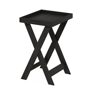 Montale 18.9 in. Espresso Rectangle Wood End Table with Removable Tray