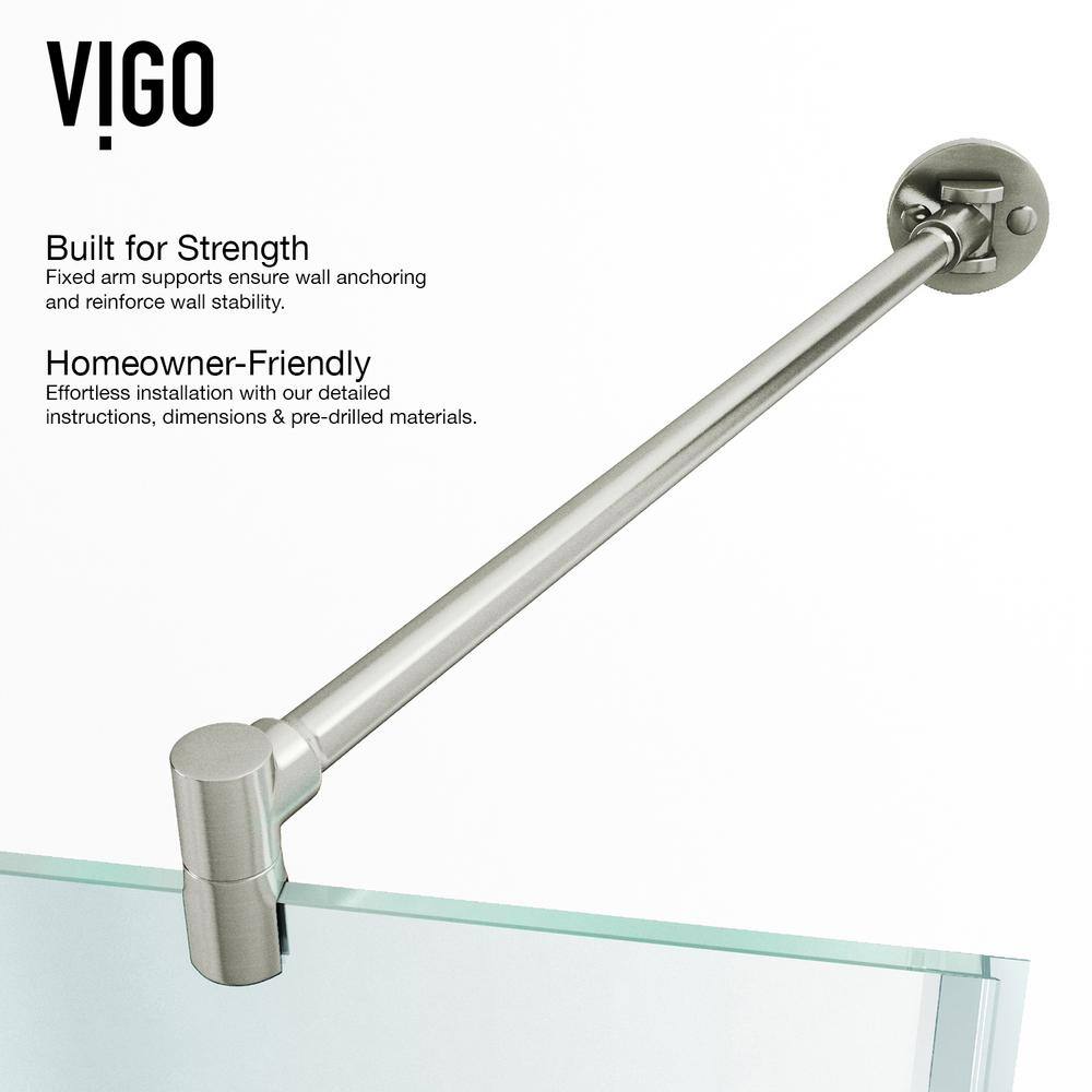 Gemini 47" Frameless Neo-Angle Shower Enclosure with Clear Glass