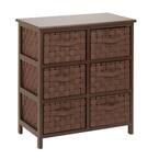 24 in. H x 12 in. W Brown Wood Drawer