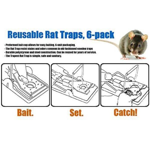 Big Snap E Rat Size Trap Reusable Easy to Set Rodent Control (2-Count)