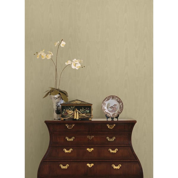 Angelina Gold Moire Wallpaper Sample