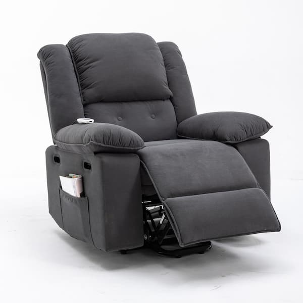 Gray Power Lift Chair Recliner with Massage and Heat Function for Living  Room ZQ-7819AAE - The Home Depot