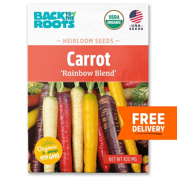 Organic Rainbow Blend Carrot Seed (1-Pack)