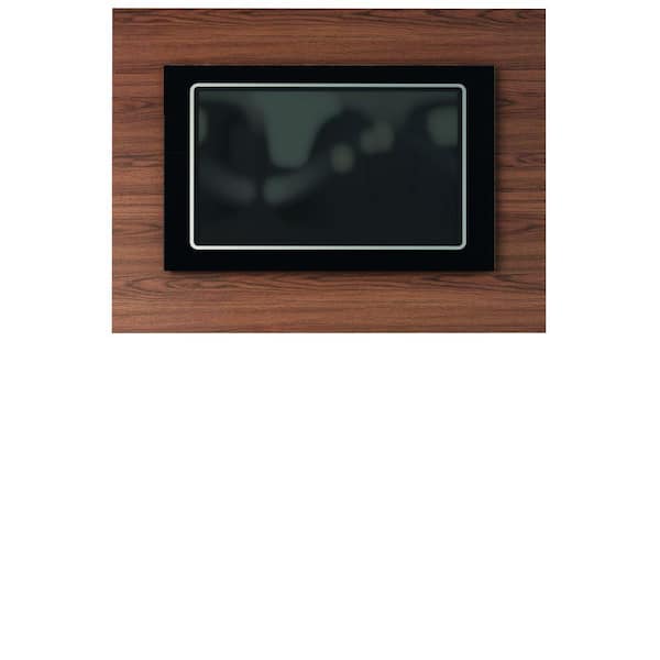 Manhattan Comfort Spring TV Panel in Mocha and Black/ Pro-Touch