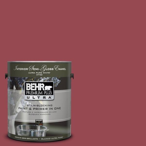 BEHR Premium Plus Ultra 1-gal. #UL100-10 Crantini Interior Semi-Gloss Enamel Paint-DISCONTINUED