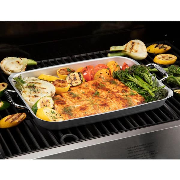  Cuisinart 2 Pack Aluminum 11 grill and griddle pan
