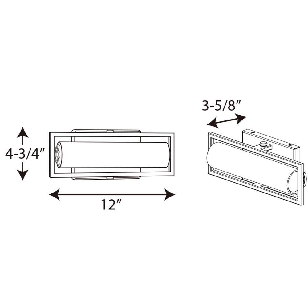 Brushed Nickel 12" LED Cylinder Vanity Light